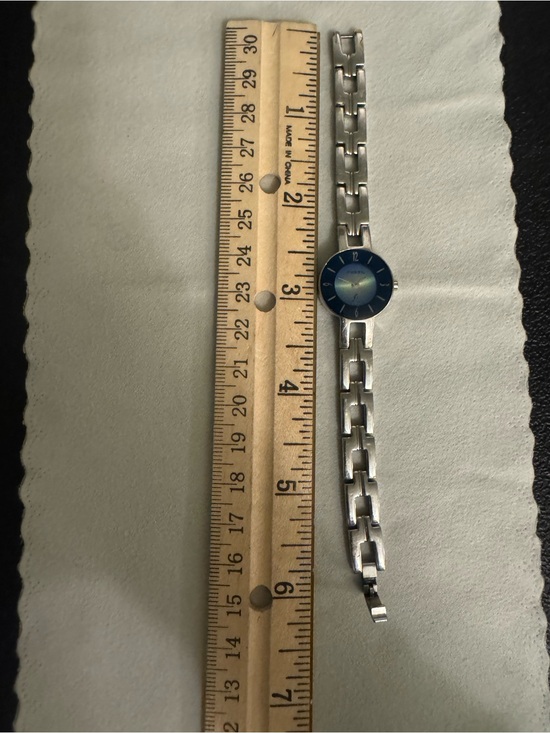 Fossil Jewelry - Fossil Silver-Tone Bracelet Watch with Blue Dial
